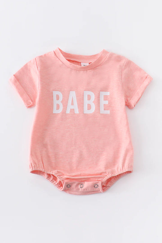 Pink Babe romper