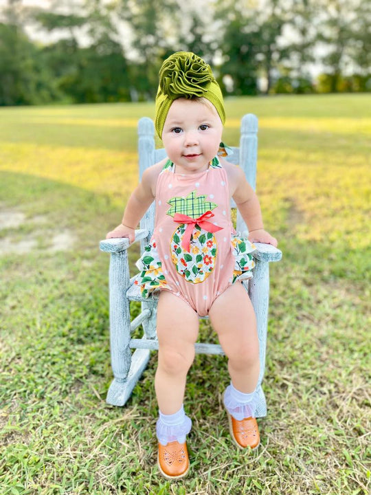 Pineapple bubble romper