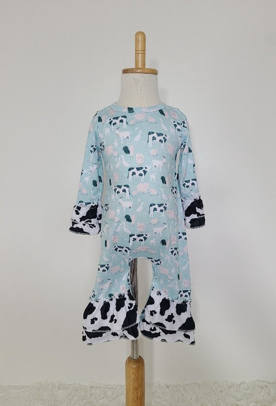 Clover Cottage Milk Cow Romper