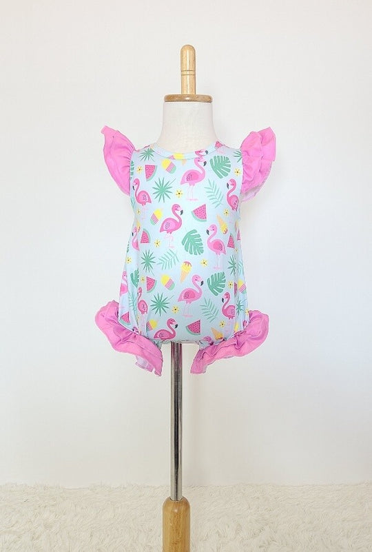 Clover cottage Flamingo summer romper