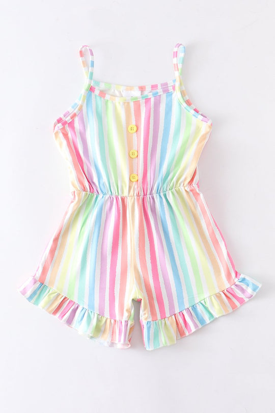 Rainbow Stripe Romper