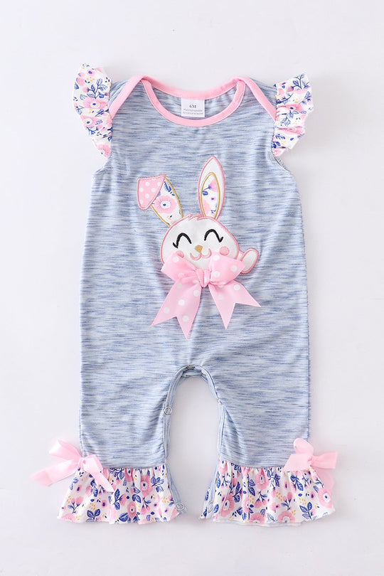 Light blue bunny romper