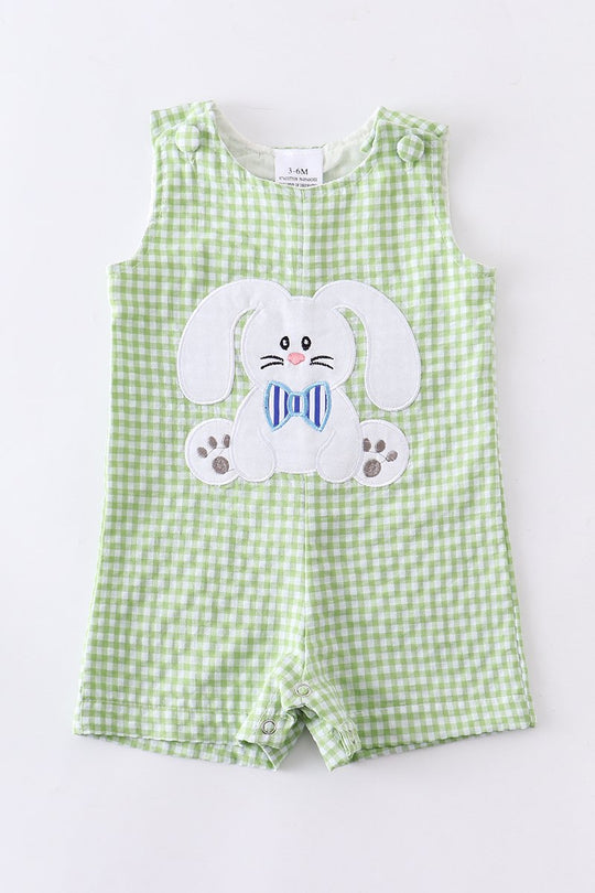 Green Plaid Bunny Jon Jon