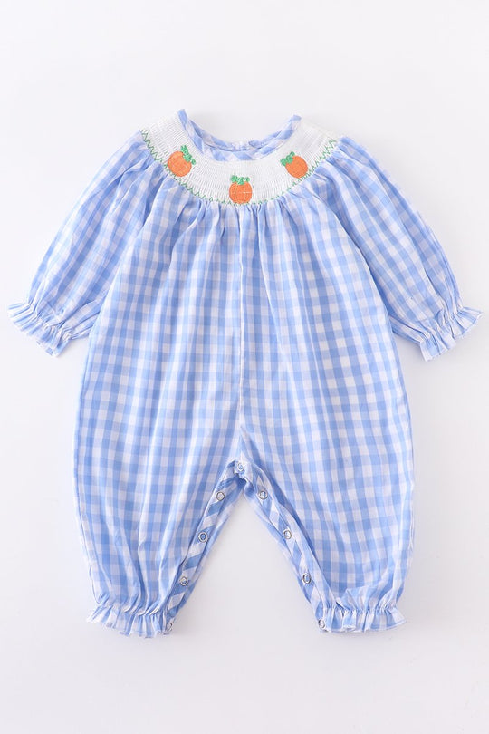 Pumpkin Smocked romper