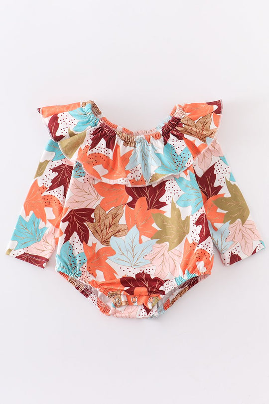 Leaf bodysuit with snaps