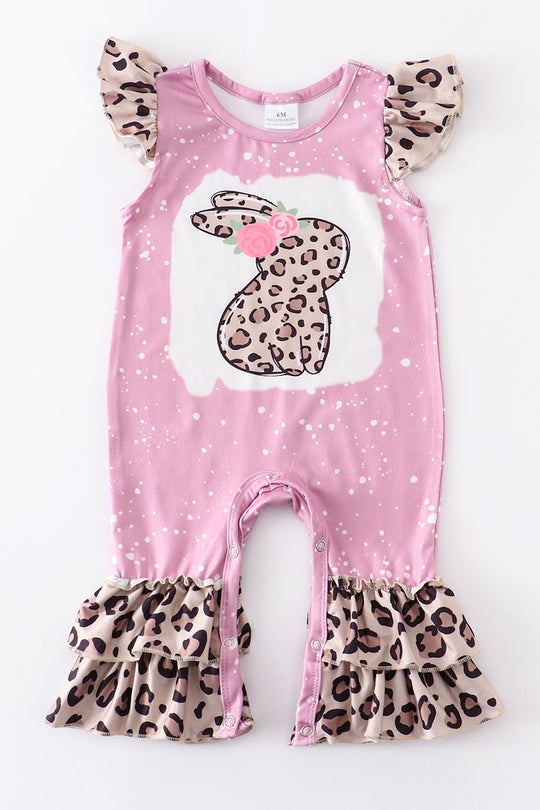 Leopard Bleached Bunny romper