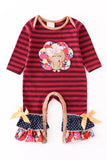 Maroon girl Turkey romper