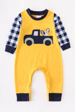 Yellow Turkey truck romper