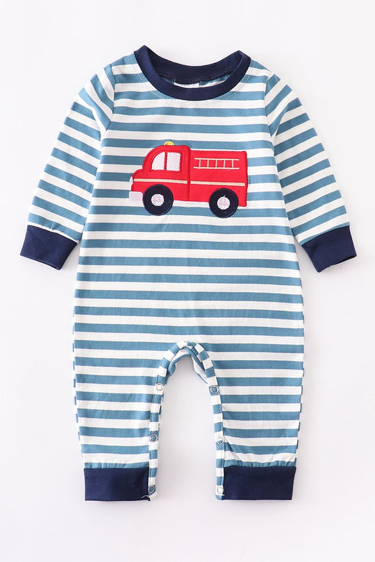 Blue Stripe Fire truck