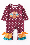 Maroon Turkey romper