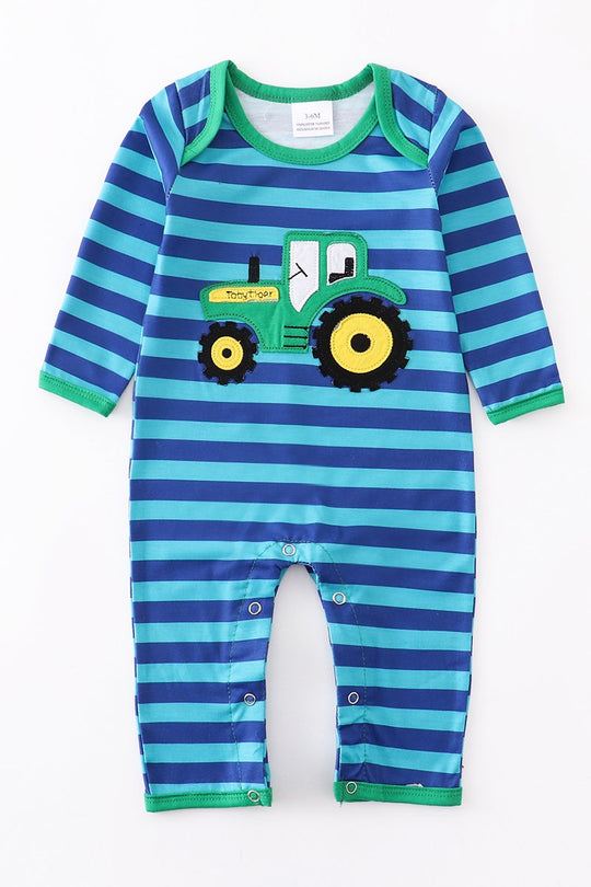 Stripe Tractor romper