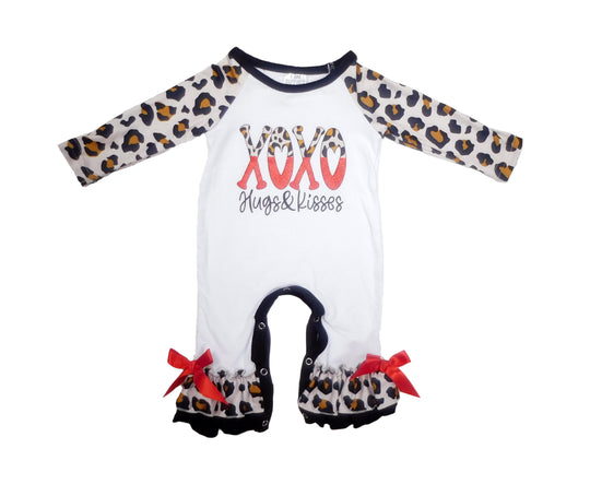 Xoxo Hugs and kisses romper