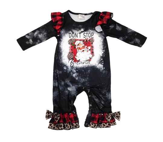 Don't stop Believin Bleached romper