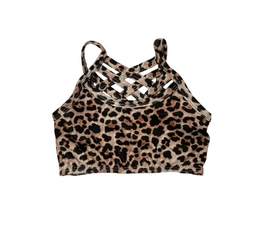 Leopard cropped tank Top