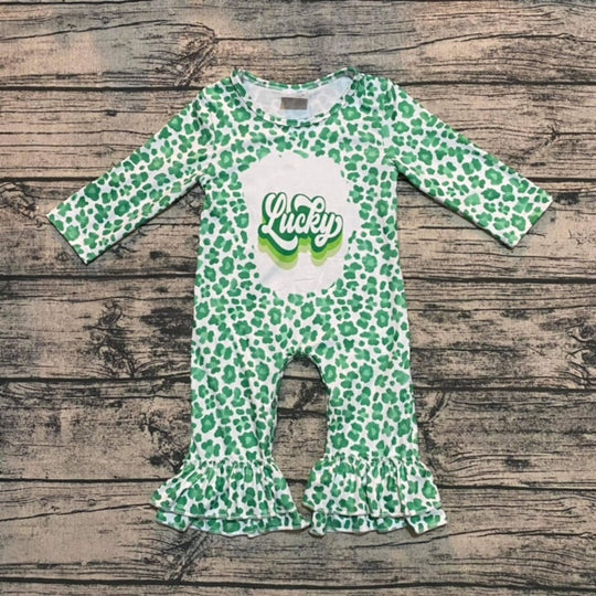 Green Leopard Lucky Romper