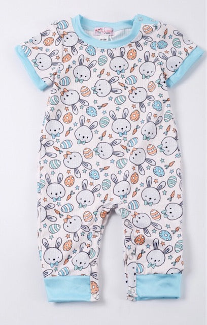 Clover Cottage Bunny bowtie romper