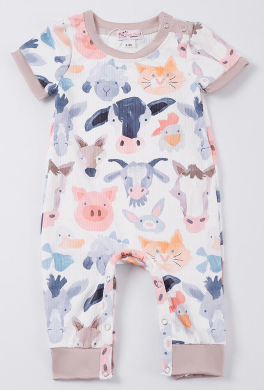 Clover Cottage Farm Friends romper