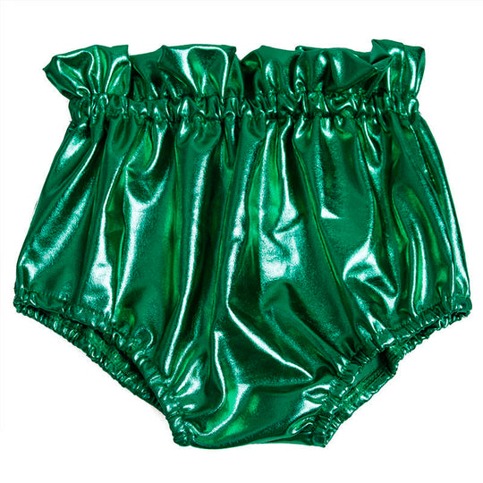 Green Metallic bummies