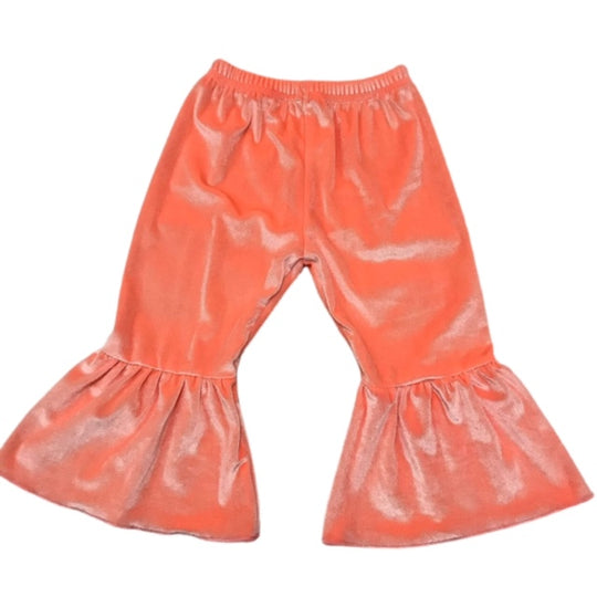 Neon Orange Velvet Bells