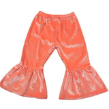 Neon Orange Velvet Bells