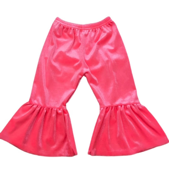 Neon Pink Velvet Bells