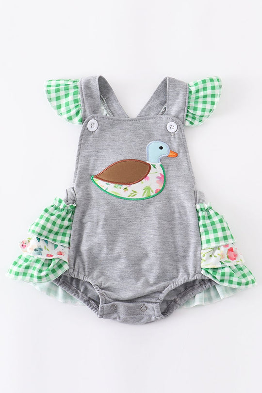 Duck applique bubble romper