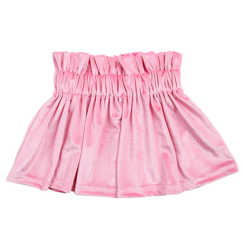 Light Pink Velvet Skirt