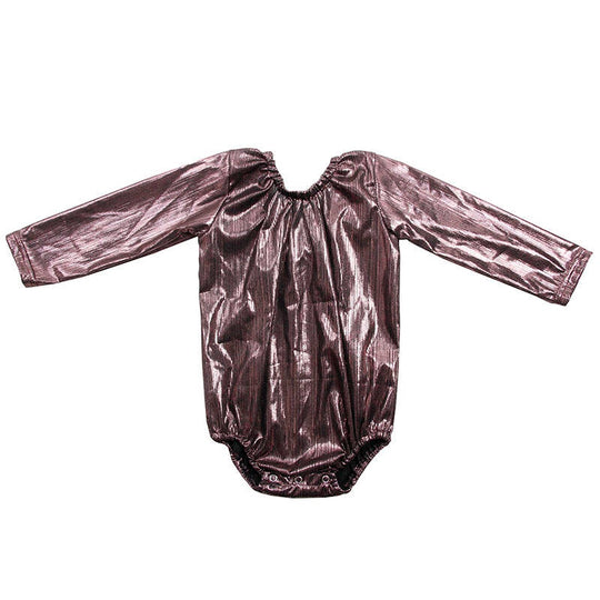 Dark Pink Long Sleeve Sparkle leo