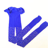 Glitter tights - blue