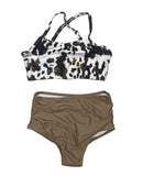 Two Piece cow swimsuit