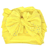 Lemonade Sequin Dots Ruffled Headband