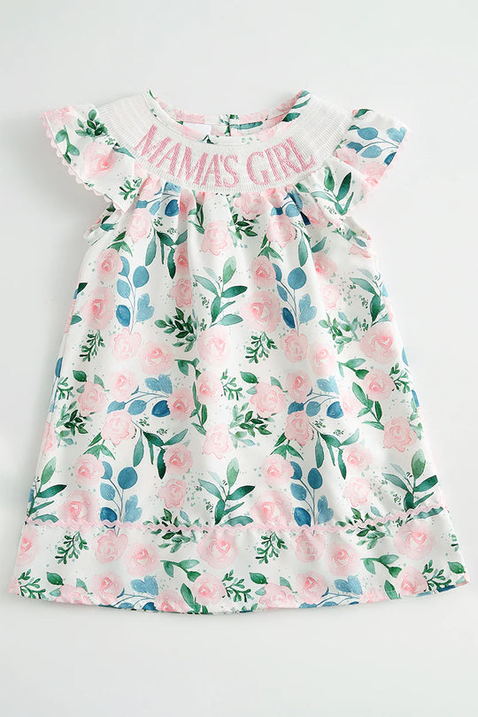 Smocked Mamas girl dress