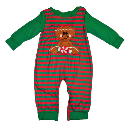 Baby Boy Gingerbread Romper