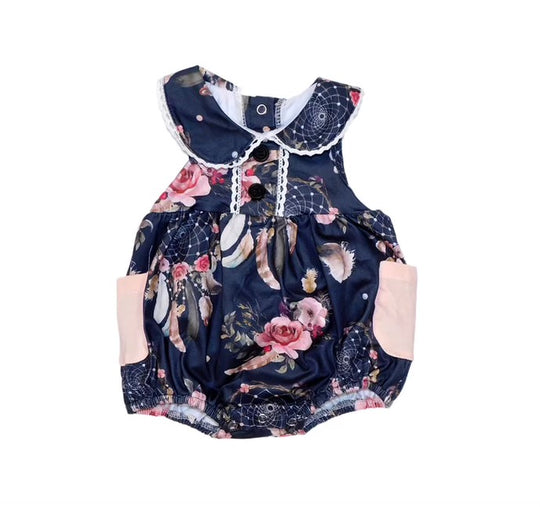 Newborn dream catcher bubble romper