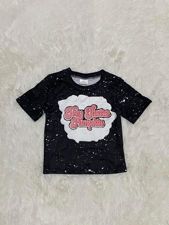 Hey there pumpkin bleached shirt