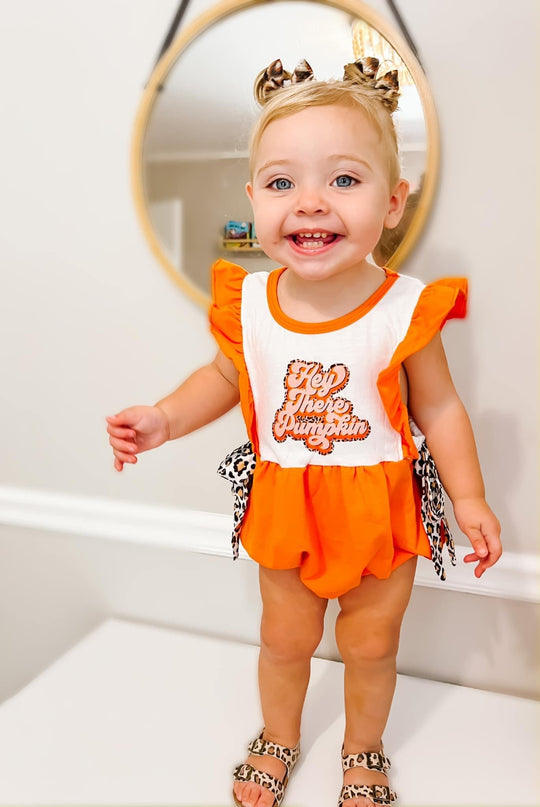 Hey there pumpkin romper
