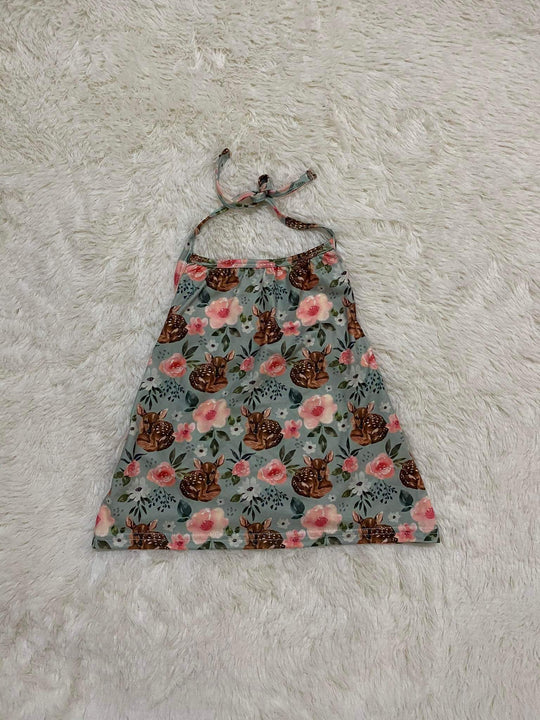 Fawn floral halter top