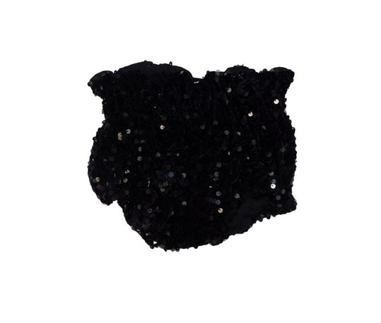 Black velvet sequin bloomies