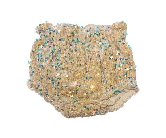 Gold velvet sequin bloomies