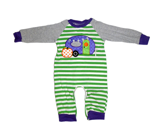 Baby Boy Halloween Camper Romper