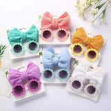 Flower Sunglasses/ bow set