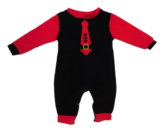 Baby boy tie romper