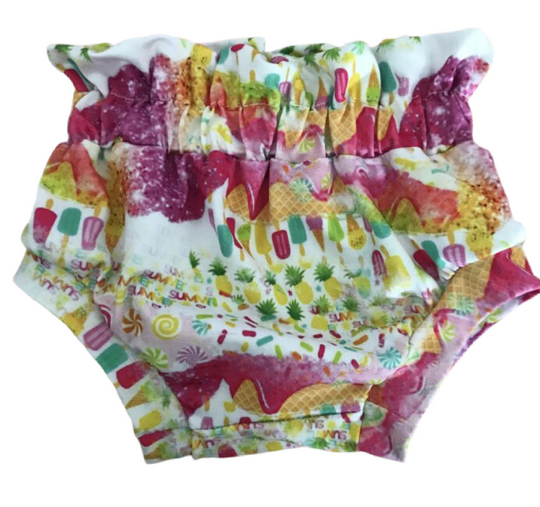 Summer brush strokes cinched waist bummies