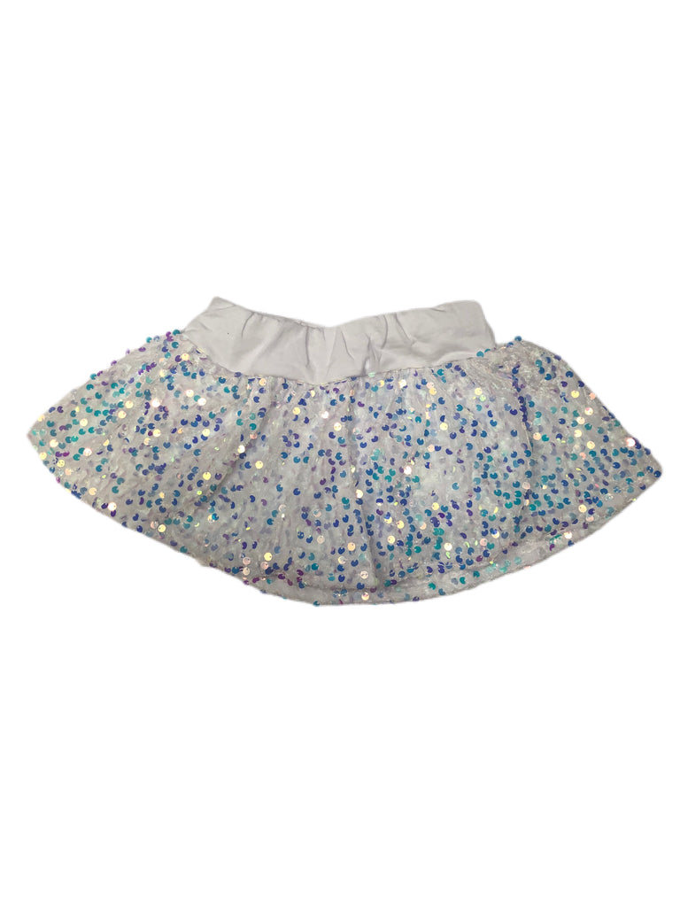 White Skirted sequin Bummie