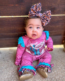 Pink Leopard Cactus romper