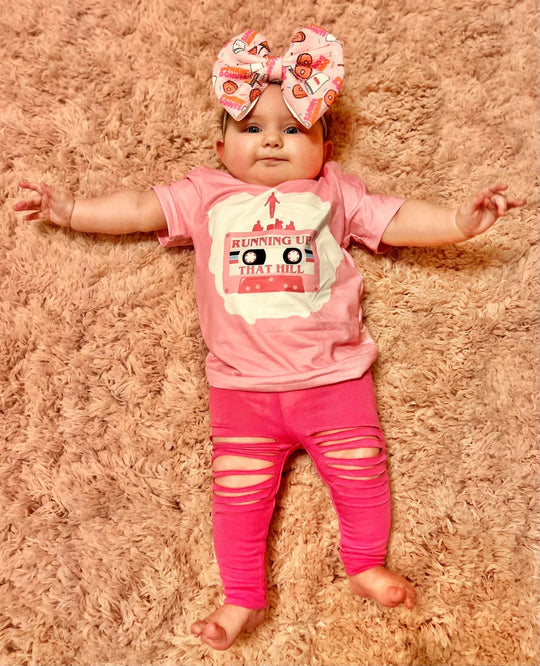 Running up that hill bleached shirt