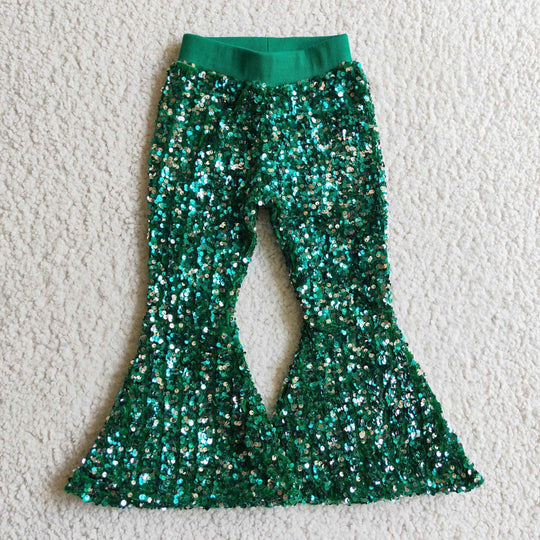 Green sequin bells
