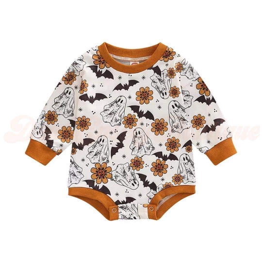 Spooky bats sweater romper