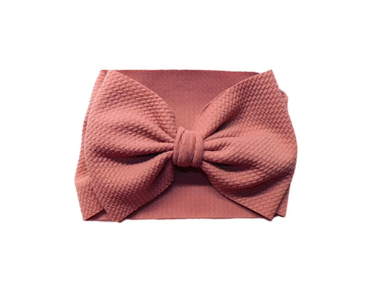 Mauve Headband Bow
