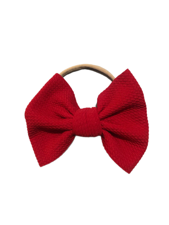 Red Nylon Bow